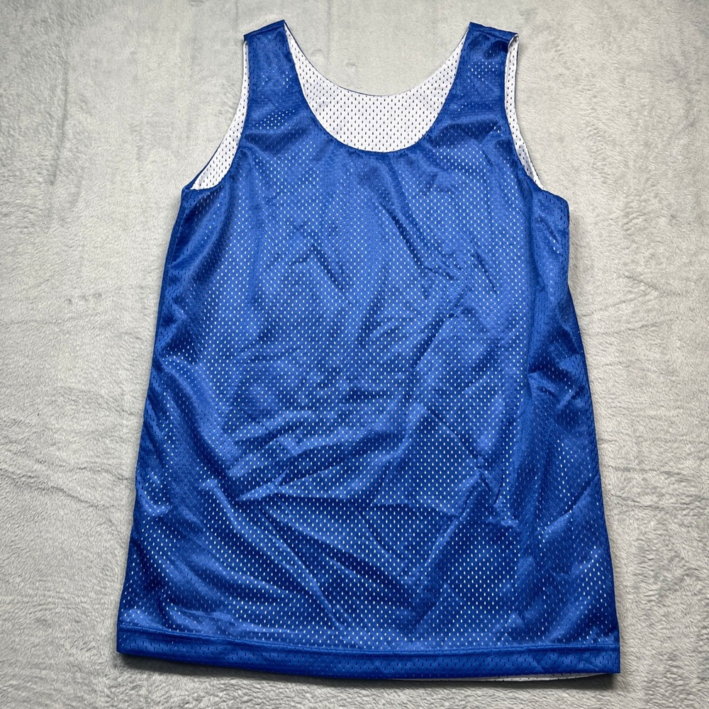 A4 Reversible Mesh Tank Top Women Blue White NW1000 Athletic Jersey Medium